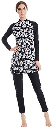 ShuoBeiter Muslimische Bademode Damen Islamischen Bescheidene Modest Swimwear (N2, Int’l 5XL) von ShuoBeiter