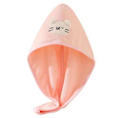 Schnelles Trockenes Badetuch Für Haare Extra Dicke Mikrofaser Mit Obst Design Nicht Überrutschen Verschluss Sanfte Trocknung Korallen Fleece Haarpflegezubehör von Shurhome