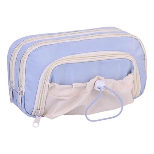 Shurhome Federmäppchen mit großem Fassungsvermögen, mehrschichtiges Stifteetui mit ästhetischem Design, für Schule, Kunstbedarf, Aufbewahrungsbox für Studenten, mehrschichtige Tasche, ästhetische Box von Shurhome