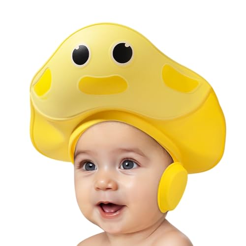 Shurzzesj Baby Shower Hat, Adjustable Cartoon Shower Hat, Eye & Ear Protection Bath Visor, Hair Washing Bathing Hat for Toddler Kids, Baby Accessories von Shurzzesj