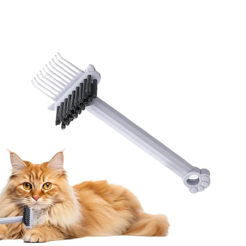 Shurzzesj Haarbürstenreiniger Werkzeug - Kammwerkzeug Haarbürste Reinigung - 2 in 1 Haarbürsten Reiniger Werkzeug Kammentferner Rechen für Familie, Mädchen, Freunde, Frauen von Shurzzesj