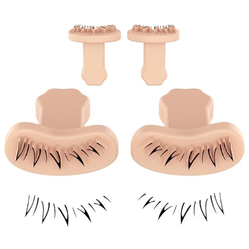 Shurzzesj Untere Wimpern Stempel - Wimpernverlängerung Stempel | 1 Paar Wiederverwendbare Stempel Silikon Wimpern Applikator Werkzeug Lashes Vorlage für Anfänger von Shurzzesj