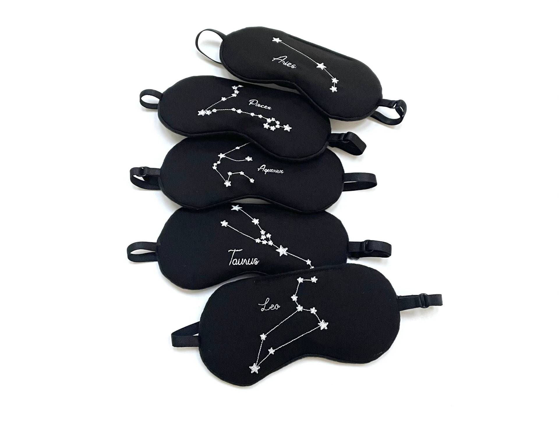 Bestickte Schlafmaske Sternbild Augenmaske Aus Baumwolle Bestickte Schlafmaske Sternbild Augenmaske Aus Baumwolle von ShushBear