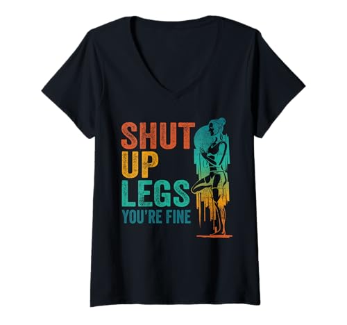 Damen Shut Up Legs You're Fine - Lustiges Fitnessstudio Workout Fitness T-Shirt mit V-Ausschnitt Damen Shut Up Legs You're Fine - Lustiges Fitnessstudio Workout Fitness T-Shirt mit V-Ausschnitt von Shut up Legs You're Fine Funny Gym Ideas