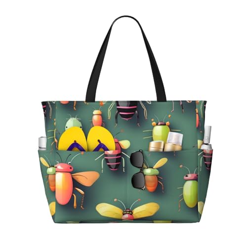 ShyHhts Insect Atlas Große Kapazität Strand Reisetasche Damen Handtasche ist wasserdicht und sanddicht, geeignet für Reisen, Strandurlaub usw. ShyHhts Insect Atlas Große Kapazität Strand Reisetasche Damen Handtasche ist wasserdicht und sanddicht, geeignet für Reisen, Strandurlaub usw. von ShyHhts