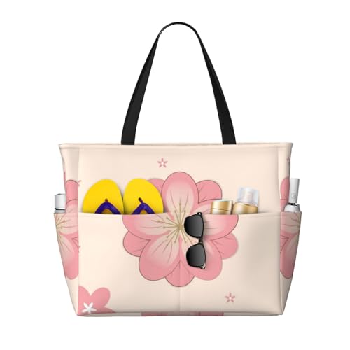 ShyHhts Little Pink Cherry Blossoms Strand-Reisetasche, Damen-Handtasche ist wasserdicht und sanddicht, geeignet für Reisen, Strandurlaub usw. ShyHhts Little Pink Cherry Blossoms Strand-Reisetasche, Damen-Handtasche ist wasserdicht und sanddicht, geeignet für Reisen, Strandurlaub usw. von ShyHhts