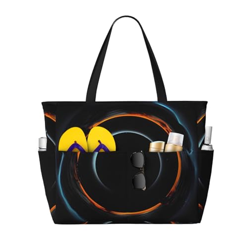 ShyHhts Mysterious Cosmic Schwarze Löcher Große Kapazität Strand Reisetasche Damen Handtasche ist wasserdicht und sanddicht, geeignet für Reisen, Strandurlaub usw. ShyHhts Mysterious Cosmic Schwarze Löcher Große Kapazität Strand Reisetasche Damen Handtasche ist wasserdicht und sanddicht, geeignet für Reisen, Strandurlaub usw. von ShyHhts