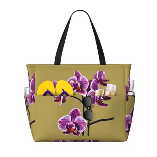 ShyHhts Schöne Orchideen große Kapazität Strand Reisetasche Damen Handtasche ist wasserdicht und sanddicht, geeignet für Reisen, Strandurlaub usw. ShyHhts Schöne Orchideen große Kapazität Strand Reisetasche Damen Handtasche ist wasserdicht und sanddicht, geeignet für Reisen, Strandurlaub usw. von ShyHhts