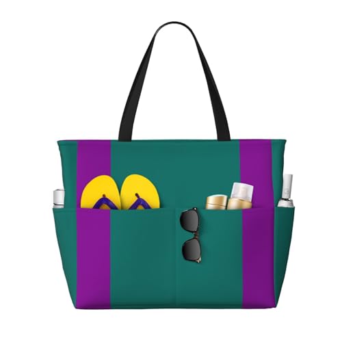 ShyHhts Solide dunkelgrüne Strand-Reisetasche, Damen-Handtasche ist wasserdicht und sanddicht, geeignet für Reisen, Strandurlaub usw. ShyHhts Solide dunkelgrüne Strand-Reisetasche, Damen-Handtasche ist wasserdicht und sanddicht, geeignet für Reisen, Strandurlaub usw. von ShyHhts