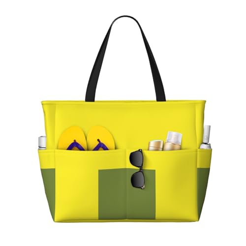 ShyHhts Solide dunkelgrüne Strand-Reisetasche, Damen-Handtasche ist wasserdicht und sanddicht, geeignet für Reisen, Strandurlaub usw. ShyHhts Solide dunkelgrüne Strand-Reisetasche, Damen-Handtasche ist wasserdicht und sanddicht, geeignet für Reisen, Strandurlaub usw. von ShyHhts