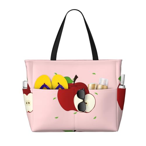ShyHhts Strand-Reisetasche mit rotem Cartoon-Motiv, große Kapazität, Damen-Handtasche ist wasserdicht und sanddicht, geeignet für Reisen, Strandurlaub usw. ShyHhts Strand-Reisetasche mit rotem Cartoon-Motiv, große Kapazität, Damen-Handtasche ist wasserdicht und sanddicht, geeignet für Reisen, Strandurlaub usw. von ShyHhts