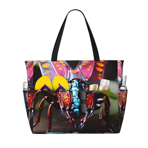 ShyHhts Strange Insects Strand-Reisetasche mit großer Kapazität, Damen-Handtasche ist wasserdicht und sanddicht, geeignet für Reisen, Strandurlaub usw. ShyHhts Strange Insects Strand-Reisetasche mit großer Kapazität, Damen-Handtasche ist wasserdicht und sanddicht, geeignet für Reisen, Strandurlaub usw. von ShyHhts