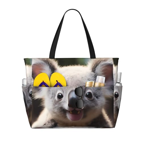 ShyHhts Süße Koala große Kapazität Strand Reisetasche Damen Handtasche ist wasserdicht und sanddicht, geeignet für Reisen, Strandurlaub usw. ShyHhts Süße Koala große Kapazität Strand Reisetasche Damen Handtasche ist wasserdicht und sanddicht, geeignet für Reisen, Strandurlaub usw. von ShyHhts