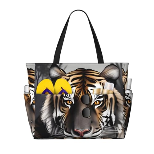 ShyHhts Tiger At Rest Strand-Reisetasche mit großer Kapazität, Damen-Handtasche ist wasserdicht und sanddicht, geeignet für Reisen, Strandurlaub usw. ShyHhts Tiger At Rest Strand-Reisetasche mit großer Kapazität, Damen-Handtasche ist wasserdicht und sanddicht, geeignet für Reisen, Strandurlaub usw. von ShyHhts