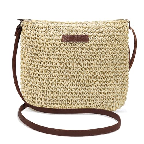 Shyllin Strohtasche Damen, Strohhandtasche, Stroh Handtasche, Boho Tasche, Tasche Stroh Damen, Lässig und Vielseitig geeignet für Strandurlaub und Reisen Shyllin Strohtasche Damen, Strohhandtasche, Stroh Handtasche, Boho Tasche, Tasche Stroh Damen, Lässig und Vielseitig geeignet für Strandurlaub und Reisen von Shyllin