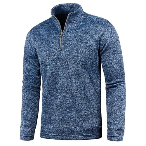 Black Friday Deals 2024 Fleecepullover Herren Warm Half Zip Fleece Pullover Stehkragen Winter Arbeitspullover Winterpullover Outdoor Fleecepulli Pulli Herrenpullover Sweatshirt Strickpullover von Shznruwy