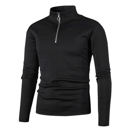 Gutschein Fleecepullover Herren Warm Half Zip Fleece Pullover Stehkragen Winter Arbeitspullover Winterpullover Outdoor Fleecepulli Pulli Herrenpullover Sweatshirt Strickpullover Langarmshirt Sweater von Shznruwy