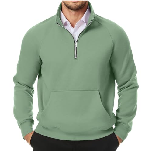 Shznruwy Angebote des Tages Heute blitzangebote Half Zip Pullover Herren Warm Winter Rollkragenpullover Business Winterpullover Outdoor Herrenpullover Golf Arbeitspullover Thermopulli Basic von Shznruwy
