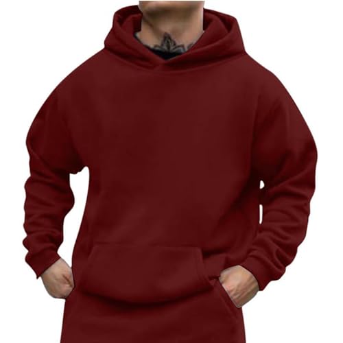 Warehouse Deal Hoodie Herren mit Kapuze Solid Basic Kapuzenpullover Training Hoody mit Taschen Warm Kordelzug Sweatshirt Freizeit Winter Pullover Casual Langarm Arbeitspullover Pulli Sweater Warehouse Deal Hoodie Herren mit Kapuze Solid Basic Kapuzenpullover Training Hoody mit Taschen Warm Kordelzug Sweatshirt Freizeit Winter Pullover Casual Langarm Arbeitspullover Pulli Sweater von Shznruwy