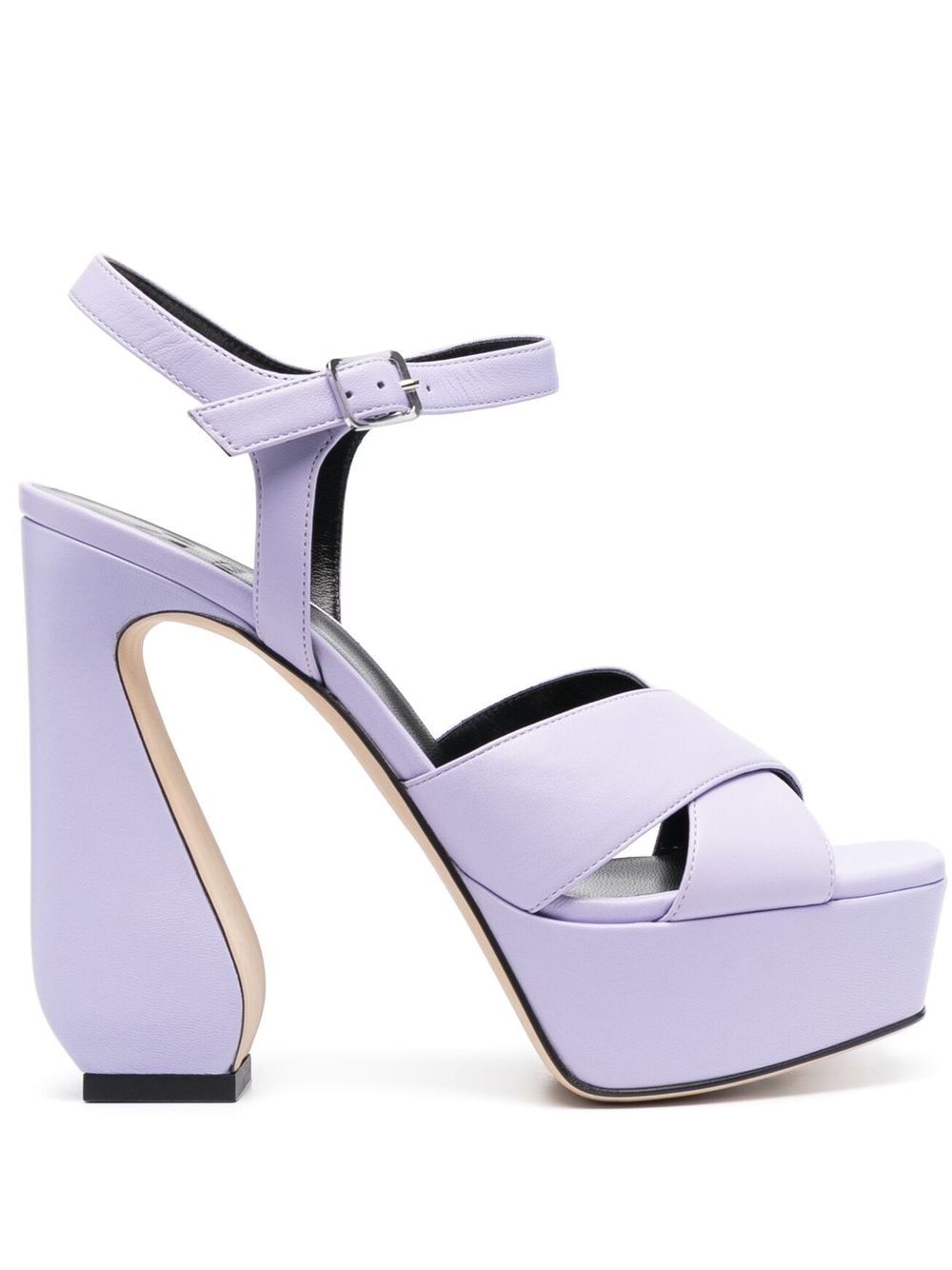 Si Rossi Sandalen mit Design-Absatz - Violett von Si Rossi