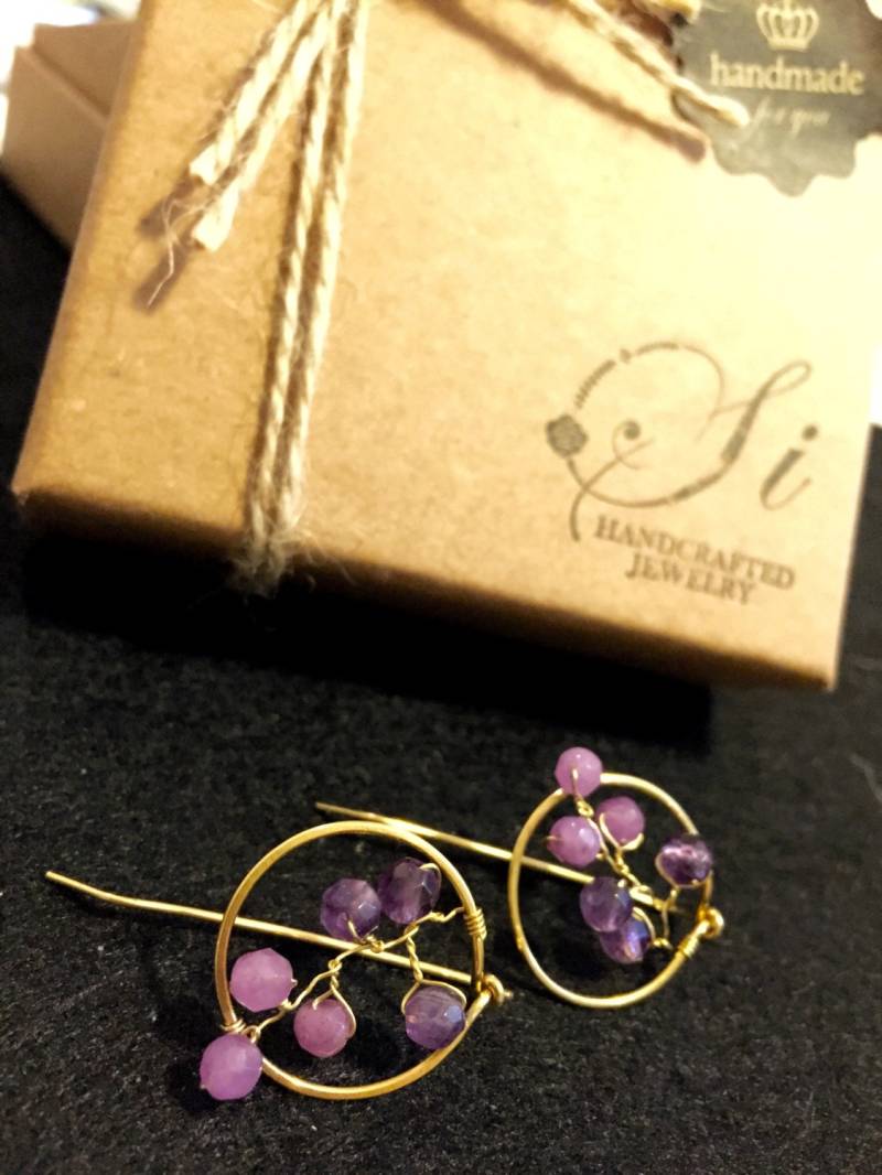 Zwirnen Reben >> Draht Umwickelt Ohrringe, Skulpturale Reifen, Minimalistisch, Vielseitig Für Tägliche Und Besondere Anlässe, Handgefertigt von SiJewelryDesign