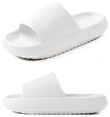 Pummy Original, Pummy Slippers Original, Women's Pummy Slippers, Cozislides Original Cloud Shoes Soft Non-Slip (White, adult, numeric_36, numeric_range, eu_footwear_size_system, numeric_37, wide) von SiQiYu