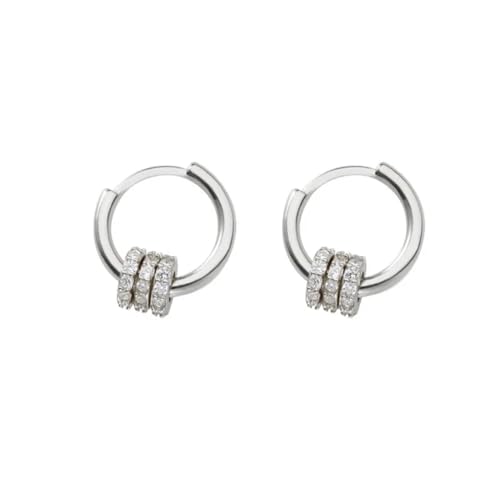 Ohrringe Knopf Ohrringe Frauen Earrings Schmuck Schichten Kreis Ohrringe Für Frauen Runde Kreis Ohrringe Braut, Einheitsgröße von SiVaji