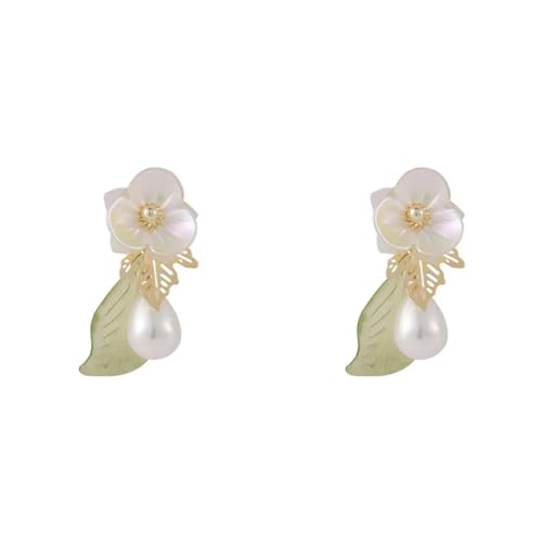 Ohrringe Ohrstecker Damen Schmuck Earrings Blume Ohrring Für Frauen Floral Drop Dangle Ohrringe von SiVaji