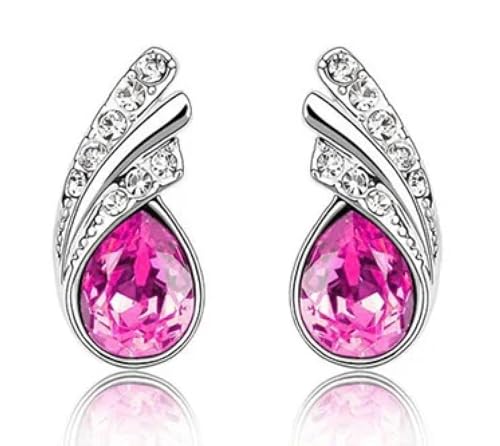 Ohrringe Ohrstecker Damen Schmuck Earrings Charme Mädchen Wasser Ohrring Rose von SiVaji