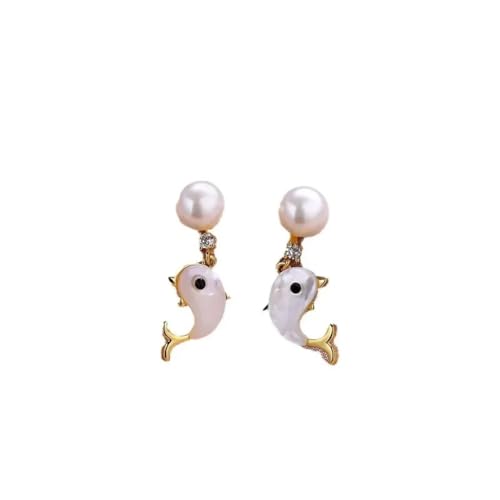 Ohrringe Ohrstecker Damen Schmuck Earrings Dolphin Drop Ohrringe Für Frauen Hochzeit Ohrring von SiVaji