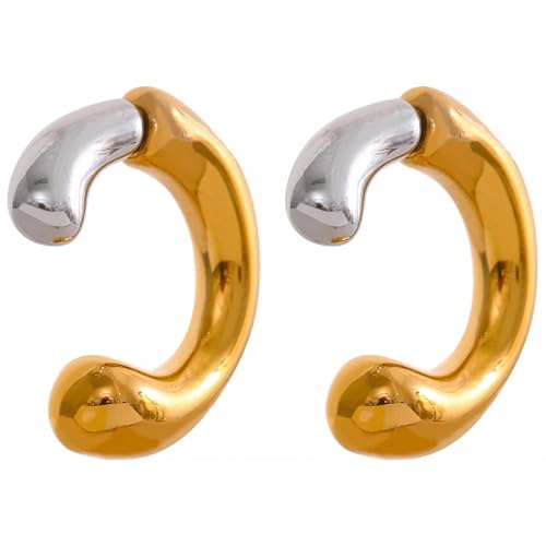 Ohrringe Ohrstecker Damen Schmuck Earrings Einzigartige Minimalistische Ohrringe Textur Hochzeit von SiVaji
