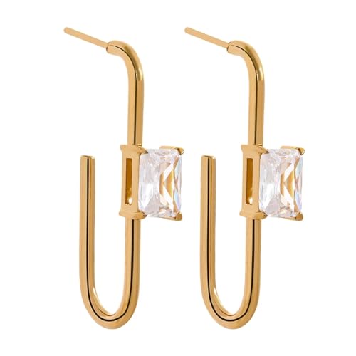 Ohrringe Ohrstecker Damen Schmuck Earrings Glänzende Ohrhänger Für Frauen Einfache Geometrische Yh811Awhite von SiVaji