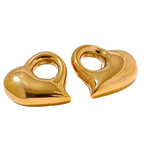 Ohrringe Ohrstecker Damen Schmuck Earrings Herz Liebe Hohle Ohrstecker Wasserdicht Romantisch 2906Ohrringegold von SiVaji