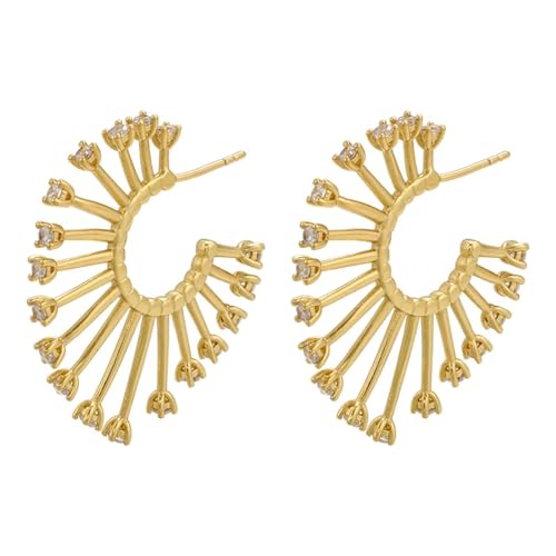 Ohrringe Ohrstecker Damen Schmuck Earrings Herz Ohrstecker Für Frauen Ohrringe Hochzeit Gold von SiVaji