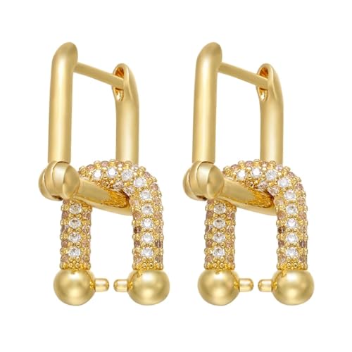 Ohrringe Ohrstecker Damen Schmuck Earrings Kleine Creolen Für Damen Hochzeit Ohrring Gold-Einhörer von SiVaji