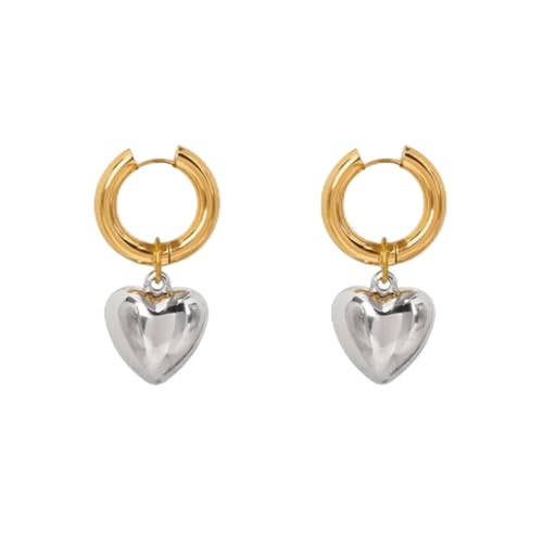 Ohrringe Ohrstecker Damen Schmuck Earrings Love Heart Hook Ohrringe Für Frauen Hängende Ohrhänger von SiVaji