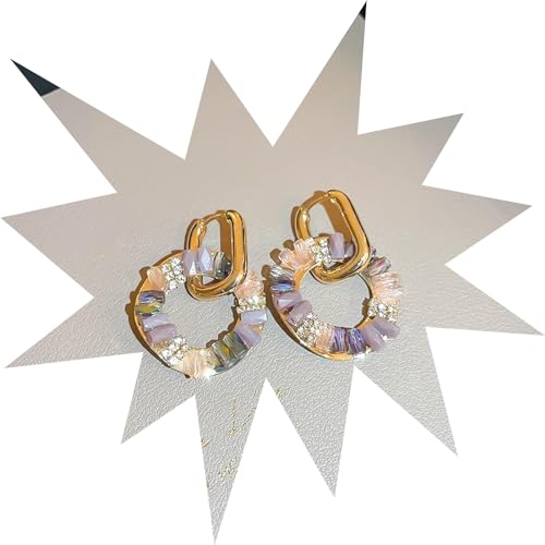 Ohrringe Ohrstecker Damen Schmuck Earrings Ohrhänger Für Damen Doppelkreis-Ohrring von SiVaji