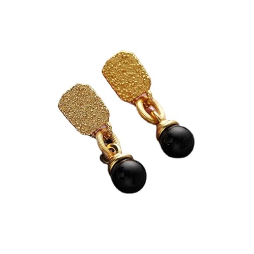 Ohrringe Ohrstecker Damen Schmuck Earrings Ohrringe Hochzeit Schwarze Kugel Ohrringe Fro Frauen Weiblich von SiVaji