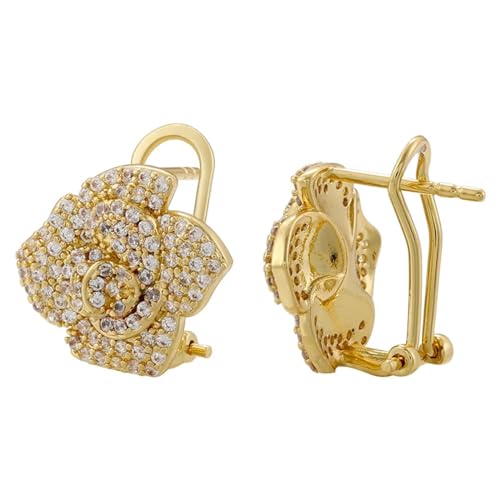 Ohrringe Ohrstecker Damen Schmuck Earrings Ohrstecker Für Frauen Creolen Wassertropfen Mädchen Tropfenohrringe Goldweiß von SiVaji