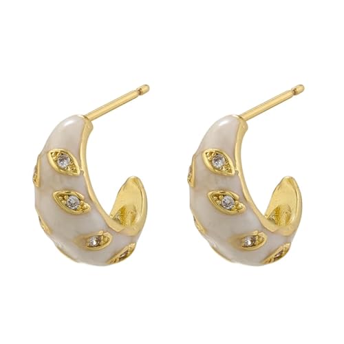 Ohrringe Ohrstecker Damen Schmuck Earrings Ohrstecker Hochzeit Frauen Party Frauen Goldweiß von SiVaji