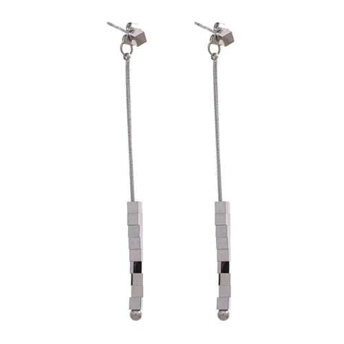 Ohrringe Ohrstecker Damen Schmuck Earrings Quadratische Lange Tropfende Baumelnde Ohrringe Wasserdichte Ohren Frauen Yh1492Aplatinum von SiVaji