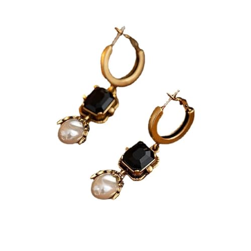 Ohrringe Ohrstecker Damen Schmuck Earrings Runder Kreis Schwarze Hochzeit Ohrringe Für Frauen Mädchen von SiVaji