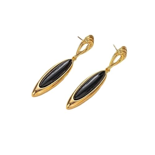 Ohrringe Ohrstecker Damen Schmuck Earrings Schwarze Baumelnde Ohrhänger Für Frauen Party Ohr Accessoires von SiVaji