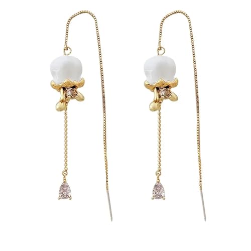 Ohrringe Ohrstecker Damen Schmuck Earrings Süße Weiße Blume Ohrringe Für Mädchen Frauen Accessoires von SiVaji