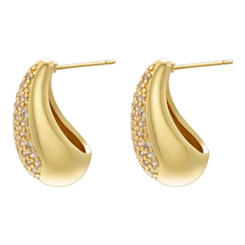 Ohrringe Ohrstecker Damen Schmuck Earrings Tropfenohrringe Für Frauen Wasser Hochzeit Ohrringe Lovely Goldwhite von SiVaji