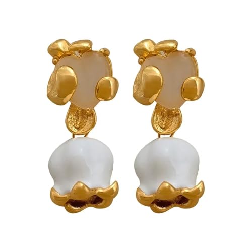 Ohrringe Ohrstecker Damen Schmuck Earrings Vintage Hochzeit Weiße Blume Ohrringe Für Frauen von SiVaji
