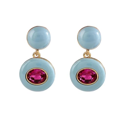 Ohrringe Ohrstecker Damen Schmuck Earrings Vintage Lila Blaue Ohrringe Für Frauen Hochzeitsfeier von SiVaji