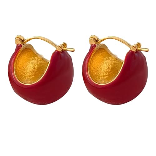 Ohrringe Ohrstecker Damen Schmuck Earrings Vintage Rote Ohrringe Für Frauen Party Simply Hochzeit Ohr Accessoires von SiVaji