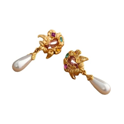 Ohrringe Ohrstecker Damen Schmuck Earrings Weiße Tropfenblume Ohrringe Für Frauen Hochzeit von SiVaji