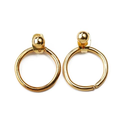 Ohrringe Ohrstecker Damen Schmuck Earringskleine Runde Ohrhänger Für Frauen Einfache Punk Ohrhänger Goldfarbe von SiVaji